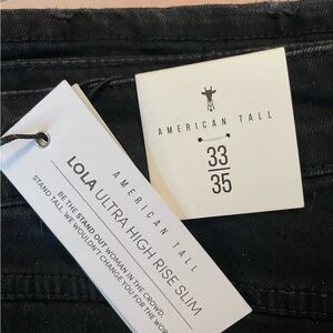 American Tall Women's Black Ultra High-Rise Slim Jeans